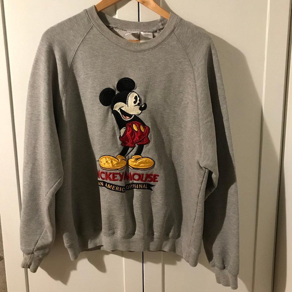 Disney Mickey Mouse Crewneck Pullover Sweatshirt